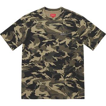 Olive / Camo Supreme S/S Pocket Tee Sweaters | Supreme 306IS